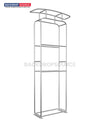 Columna vertical 3D con encabezado