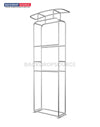 Columna vertical 3D con encabezado