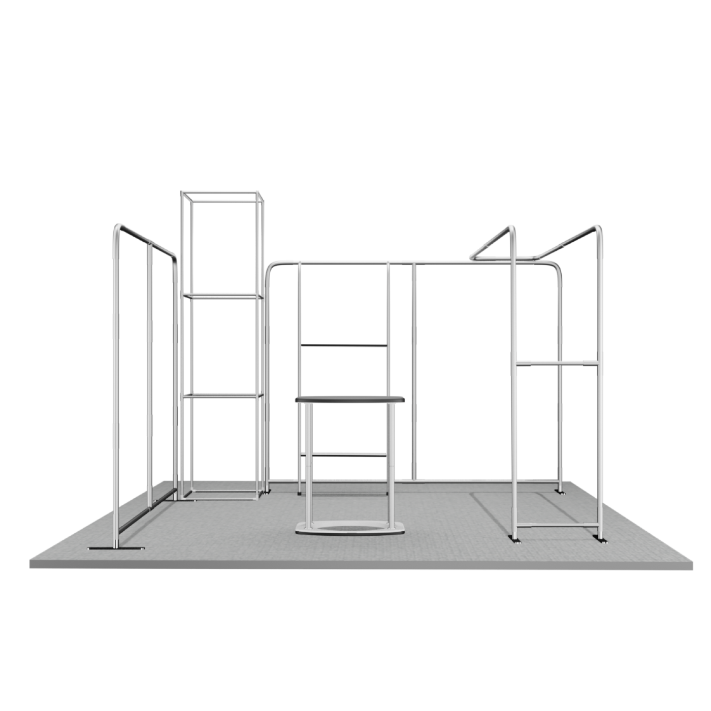 Kits de stand modular de 20 pies x 20 pies - Modelo 01