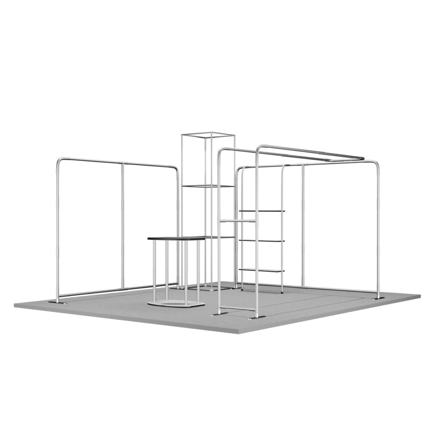 Kits de stand modular de 20 pies x 20 pies - Modelo 01
