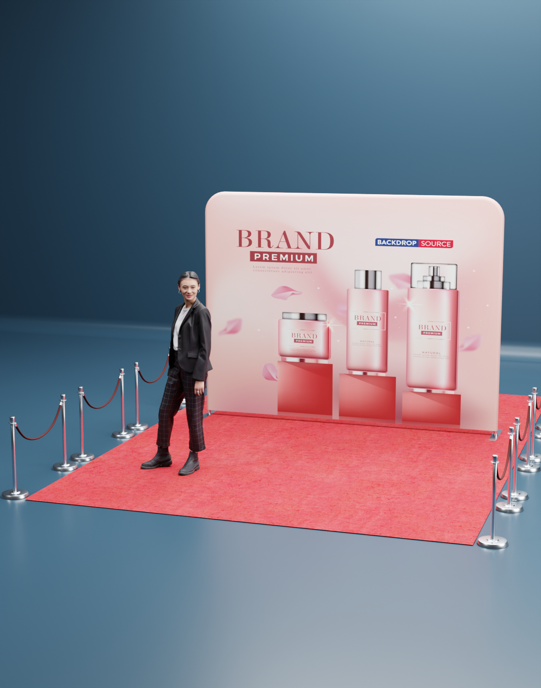 Muro multimedia con accesorios