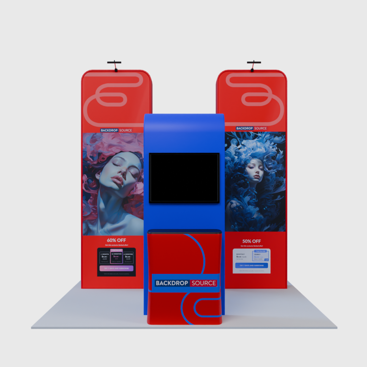 La elegancia de las cajas 3D y el arco cuadrado