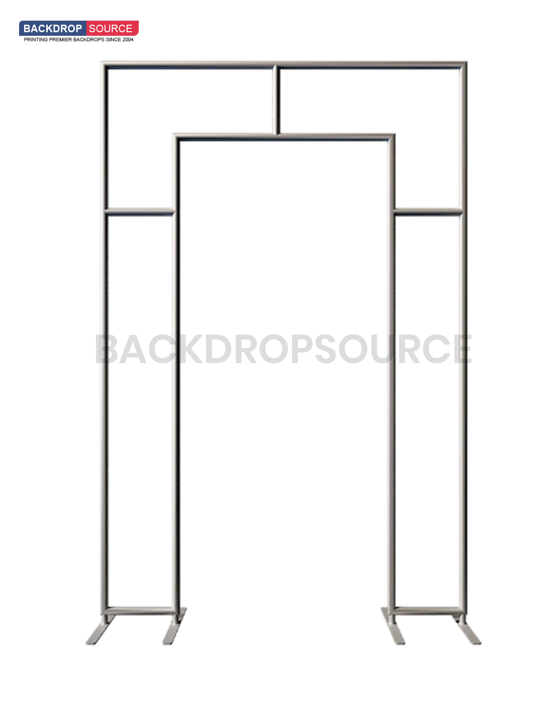 Arco cuadrado completamente abierto