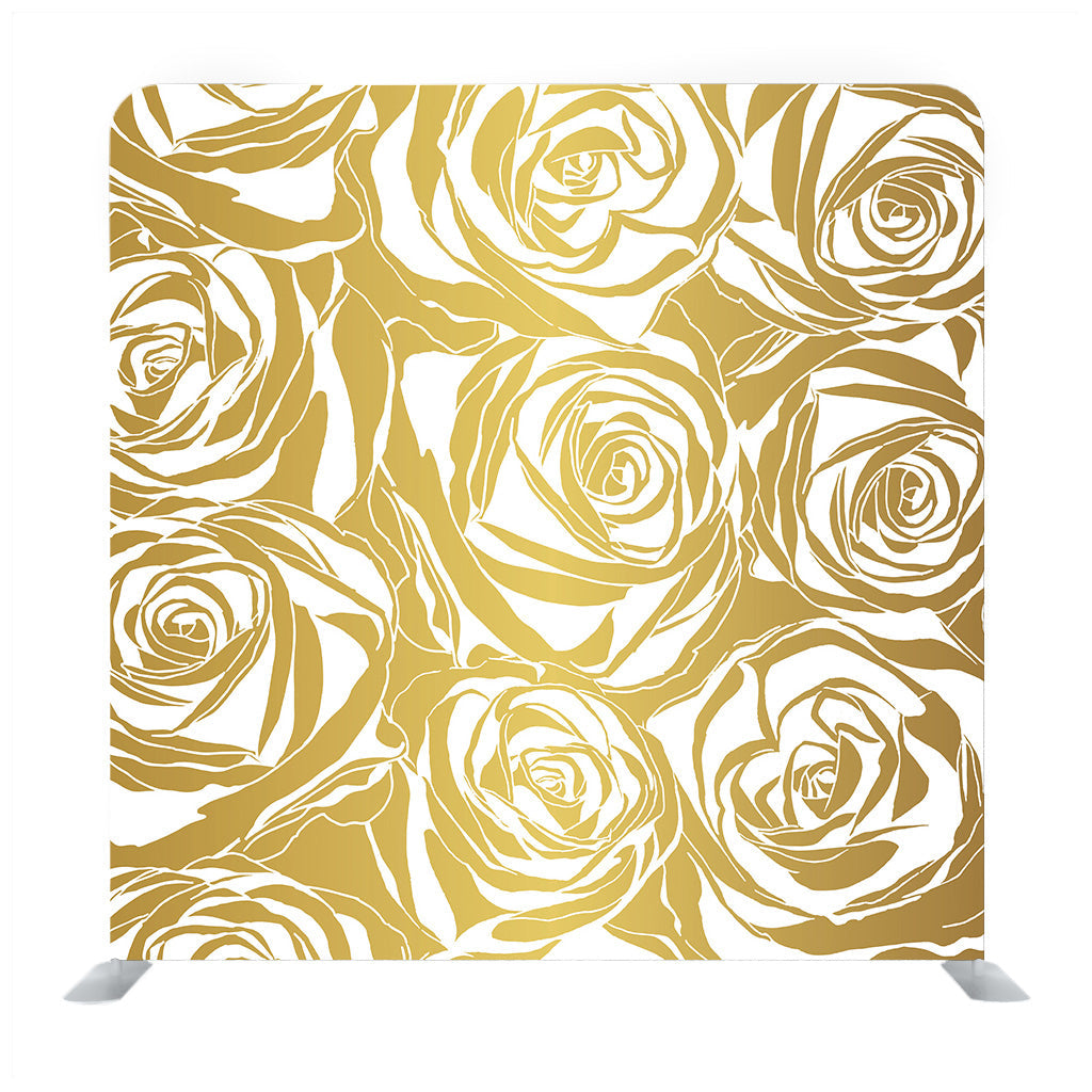 Gold Elegant Background Rose Media Wall - Backdropsource
