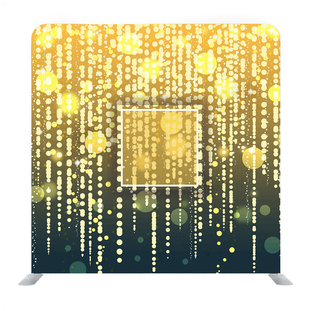 Golden LED Light Hanging on Dark Background Backdrop - Backdropsource