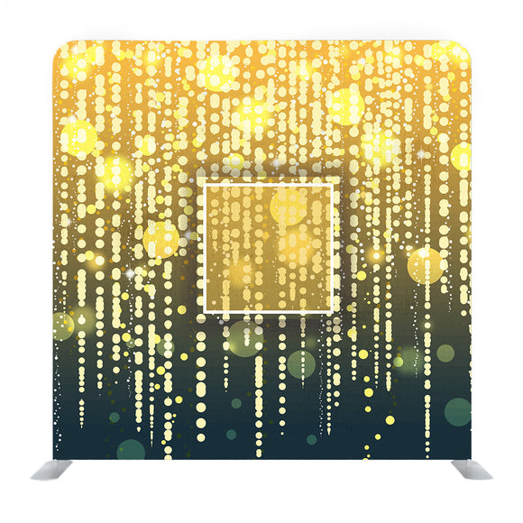 Golden LED Light Hanging on Dark Background Backdrop - Backdropsource