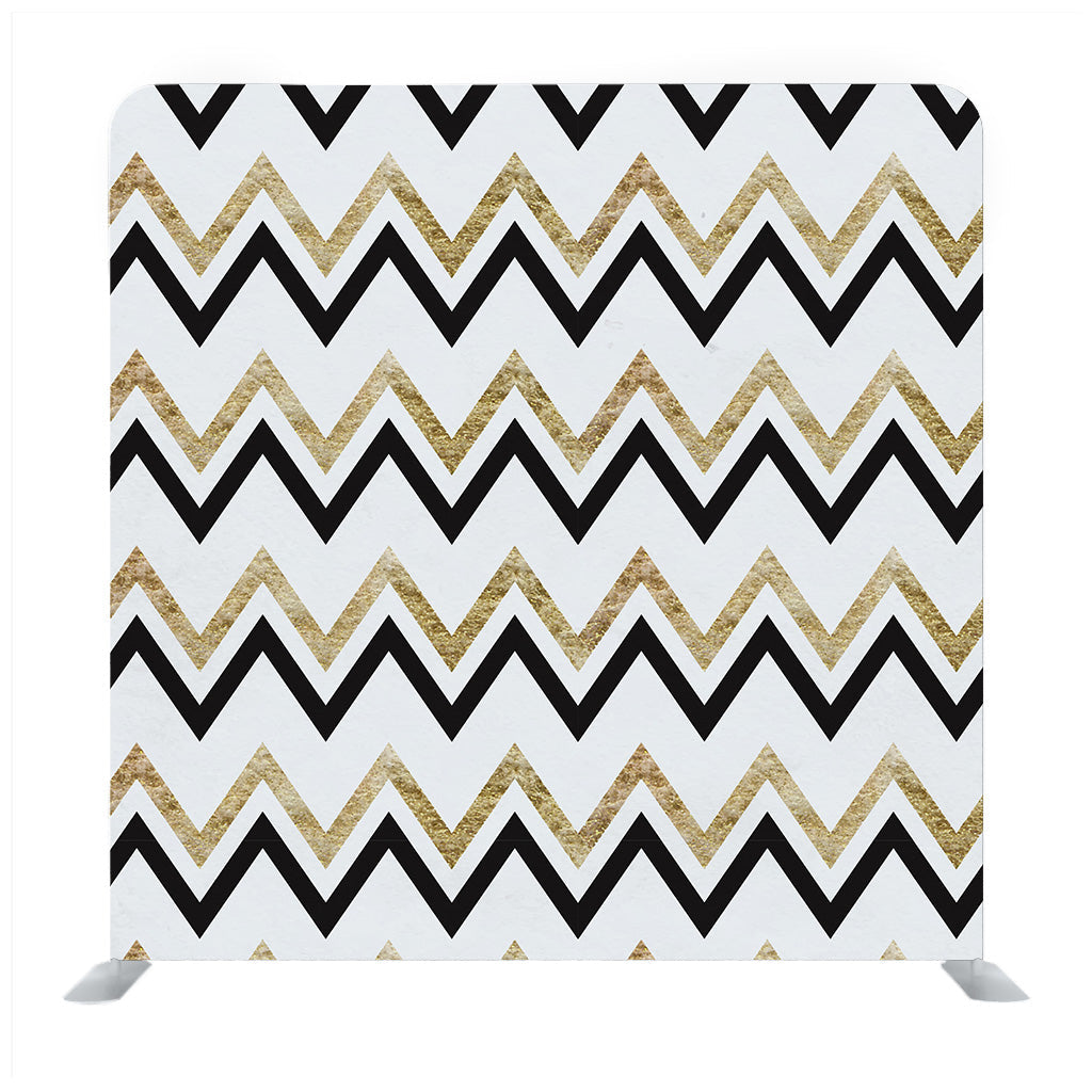 Golden and black zig zag striped Backdrop - Backdropsource