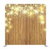 Golden light wood Media wall - Backdropsource
