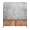 Gray Concrete Wall And Wooden Floor Surface Media Wall - Backdropsource
