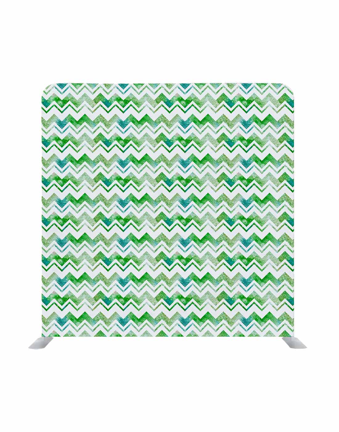 Fondo de textura con patrón de chevrones en colores verde y blanco