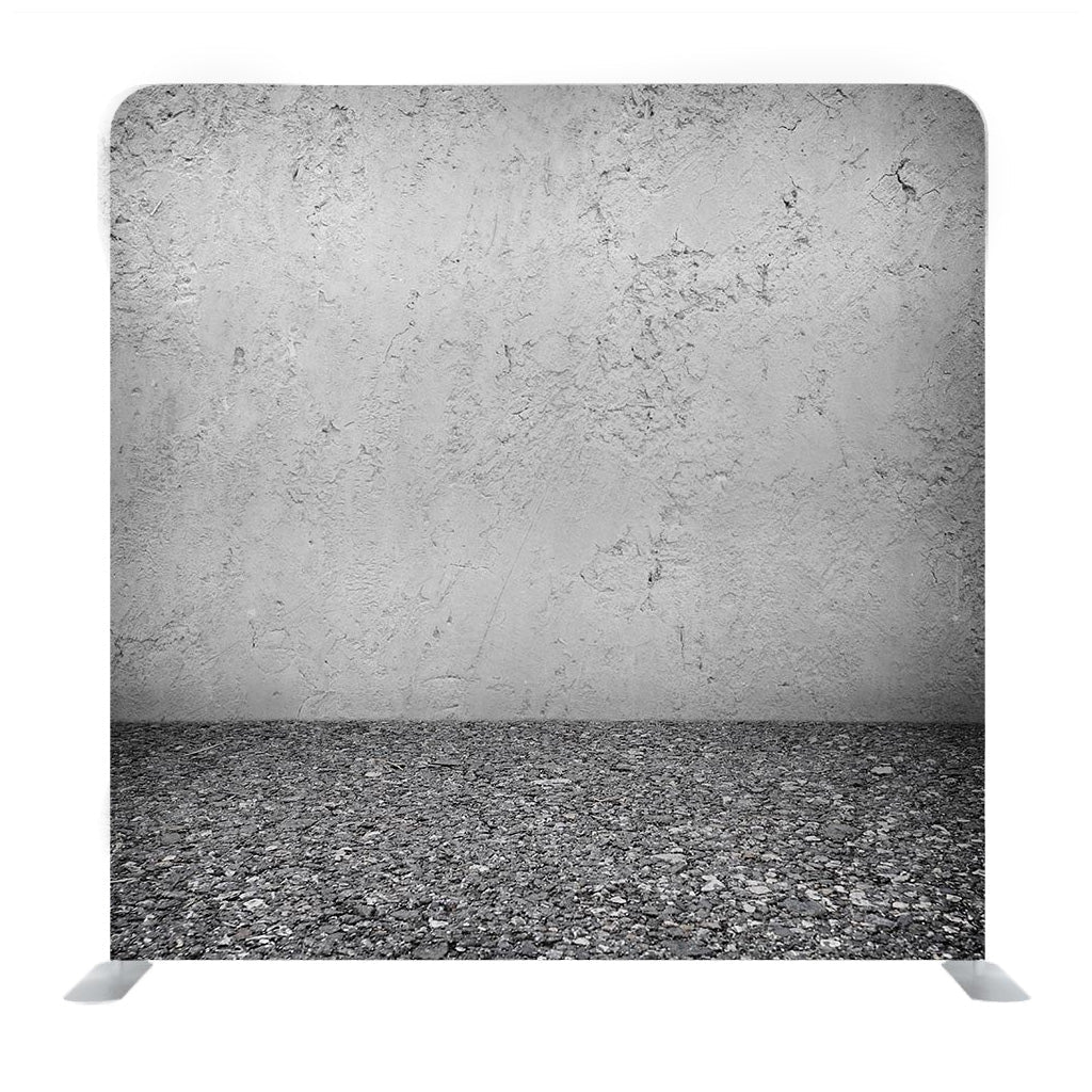 Grey Concrete Wall And Floor Media Wall - Backdropsource