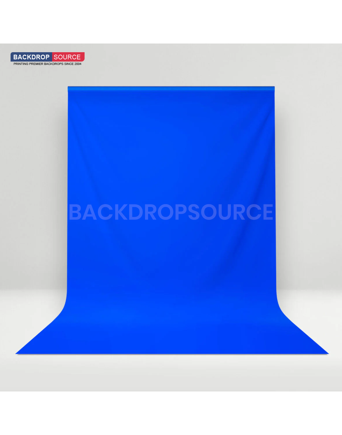 Fondo fotográfico de muselina pura resistente - Azul croma