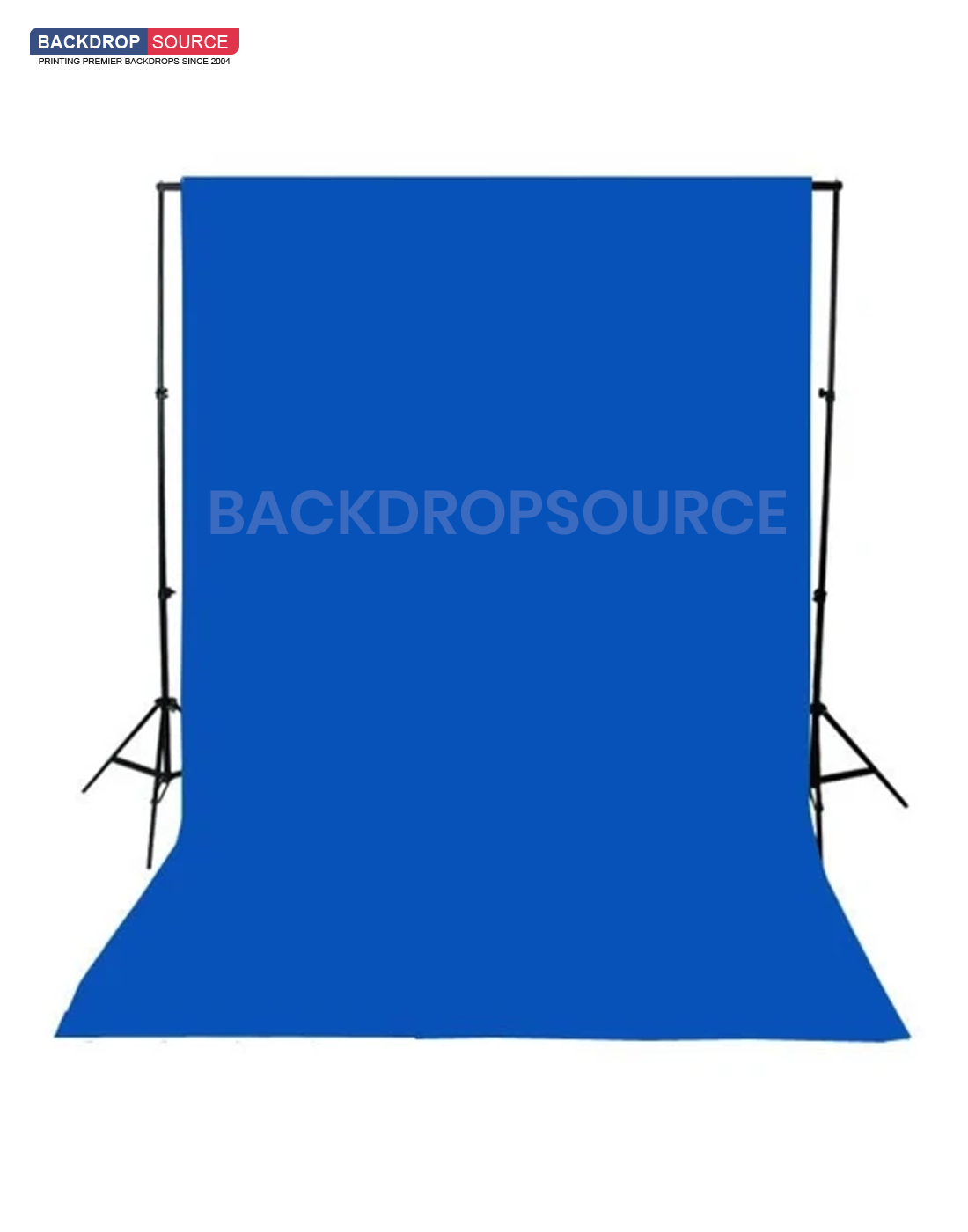 Fondo fotográfico de muselina pura resistente - Azul croma