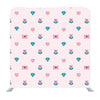 Hand drawn little hearts and diamond with baby pink background Media wall - Backdropsource
