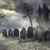 Haunted House Halloween Scary Party Design Background - Backdropsource