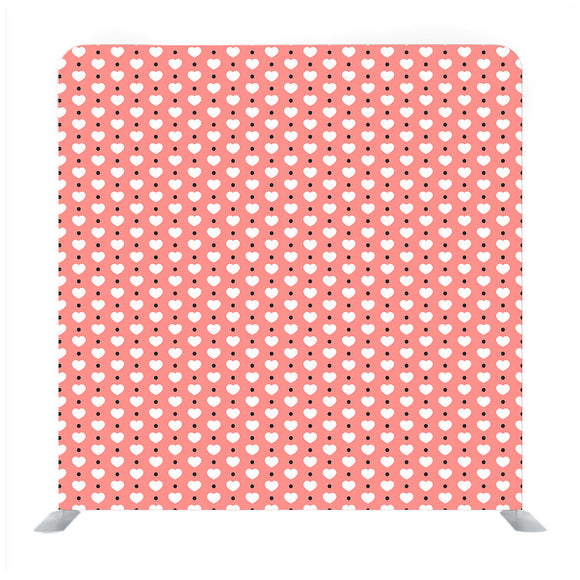 Heart Shaped Pattern Background Pink White Background Backdrop - Backdropsource