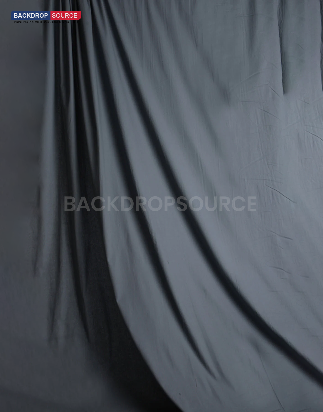Fondo de fotografía de muselina pura resistente - Gris