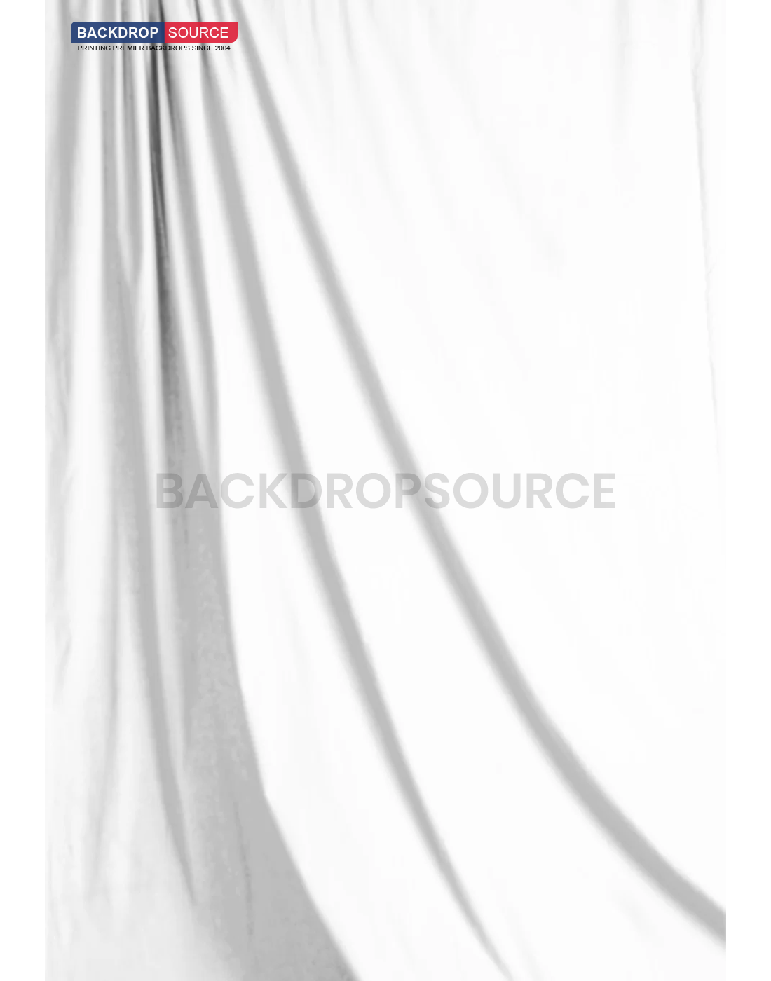 Fondo de fotografía de muselina pura resistente - Blanco