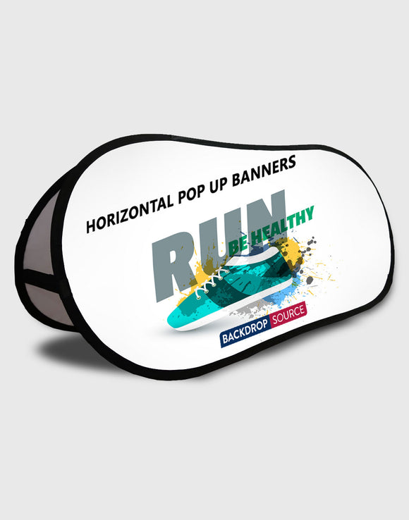 Banners emergentes horizontales (impresos a doble cara)