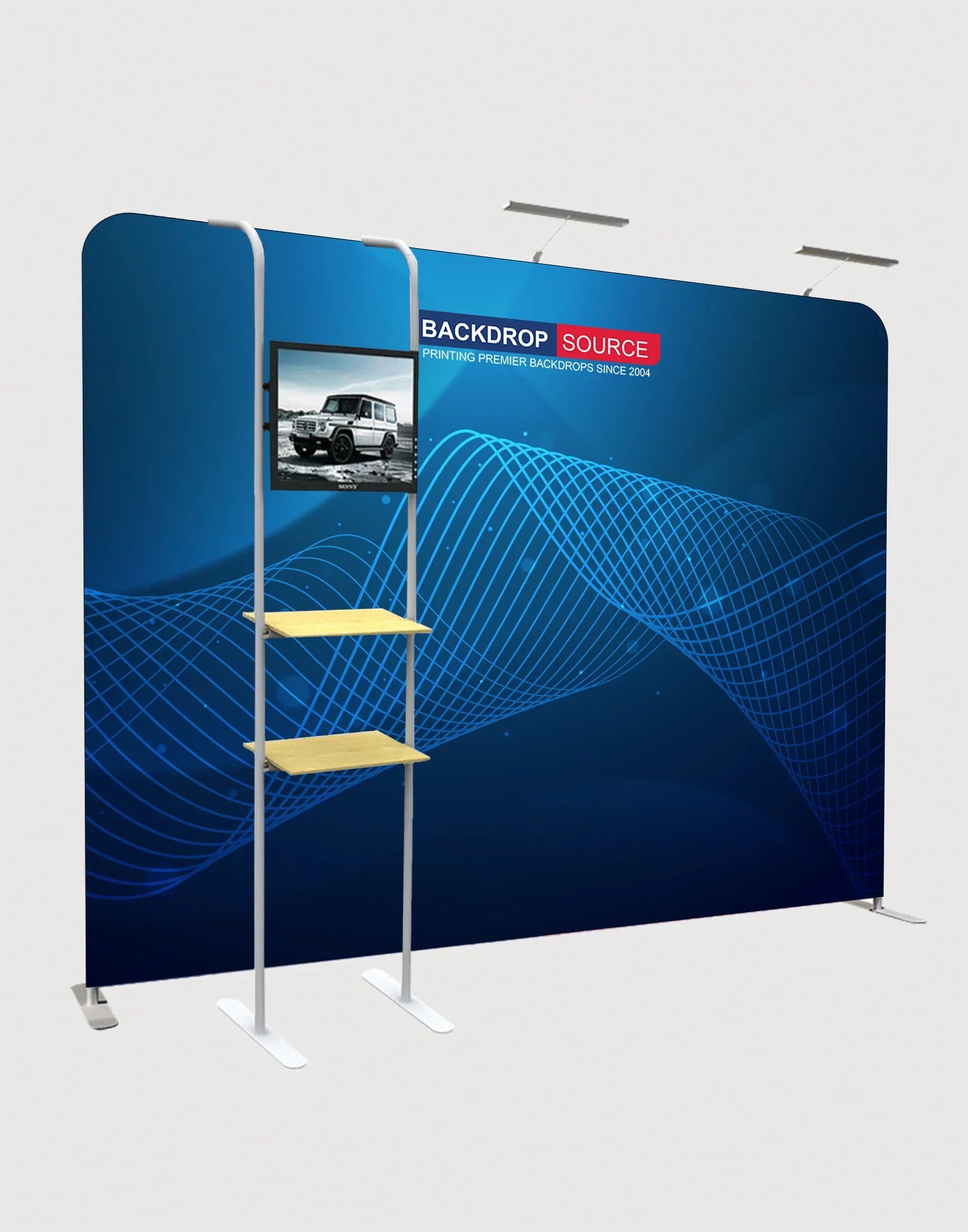 Muro multimedia con accesorios