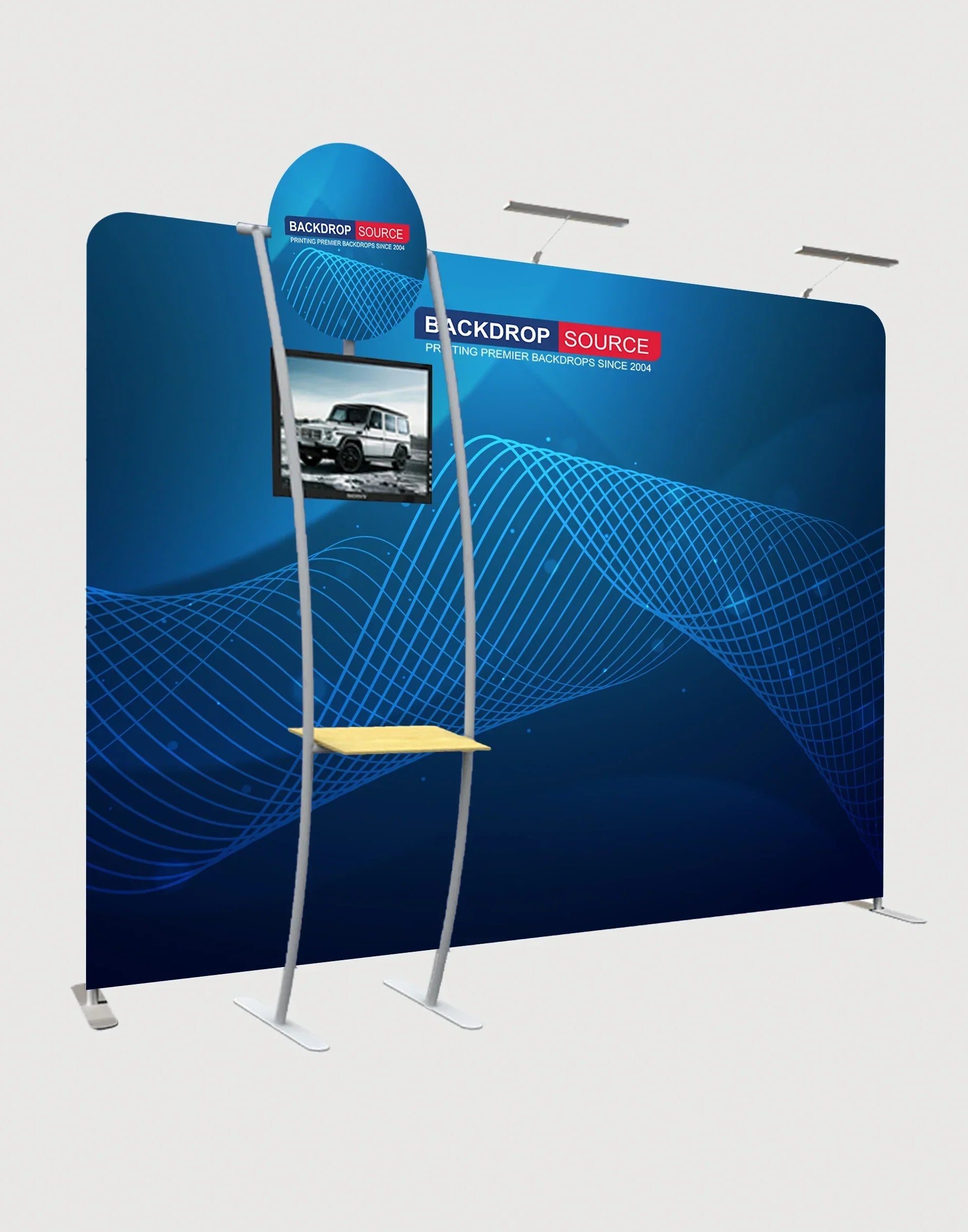 Muro multimedia con accesorios