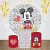 Mickey Mouse Themed  Event Party Round Backdrop Kit - Backdropsource