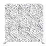 Monochrome Seamless Pattern With Rose Backdrop - Backdropsource