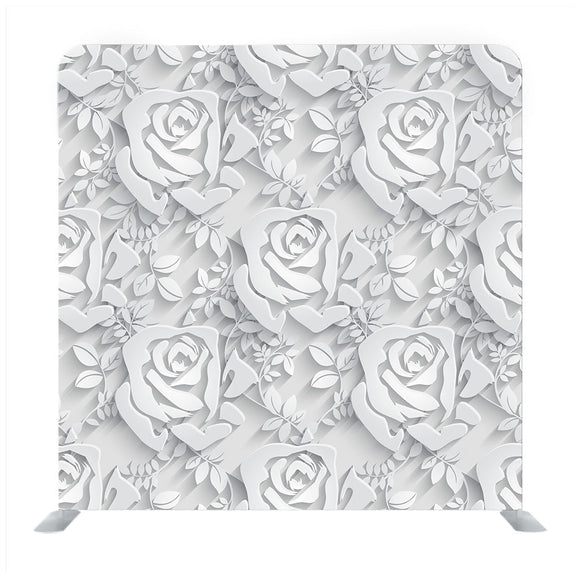 Monochrome Seamless Pattern With Rose Backdrop - Backdropsource