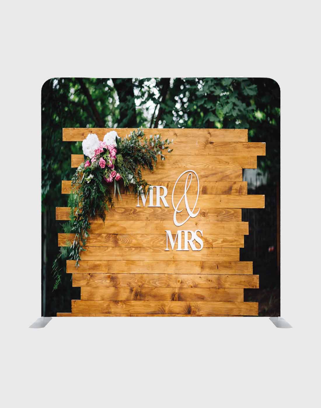 Mr _ Mrs Top Table Decor with Wood Media Wall