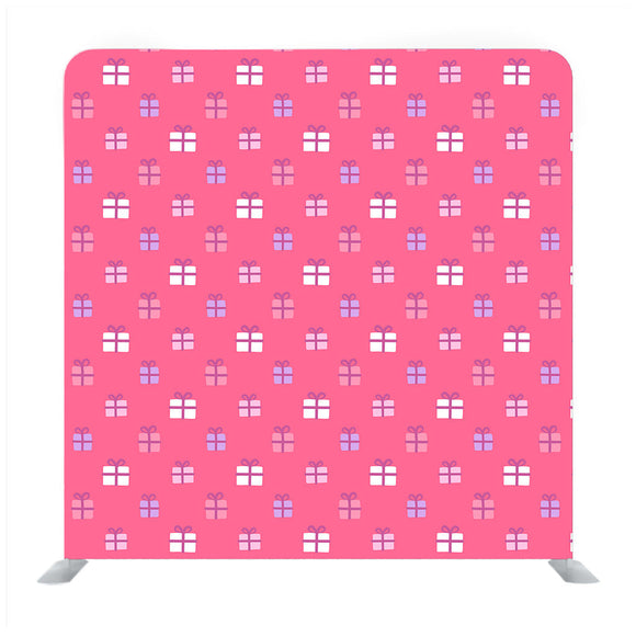 Multi color gift box pattern with pink Backdrop - Backdropsource