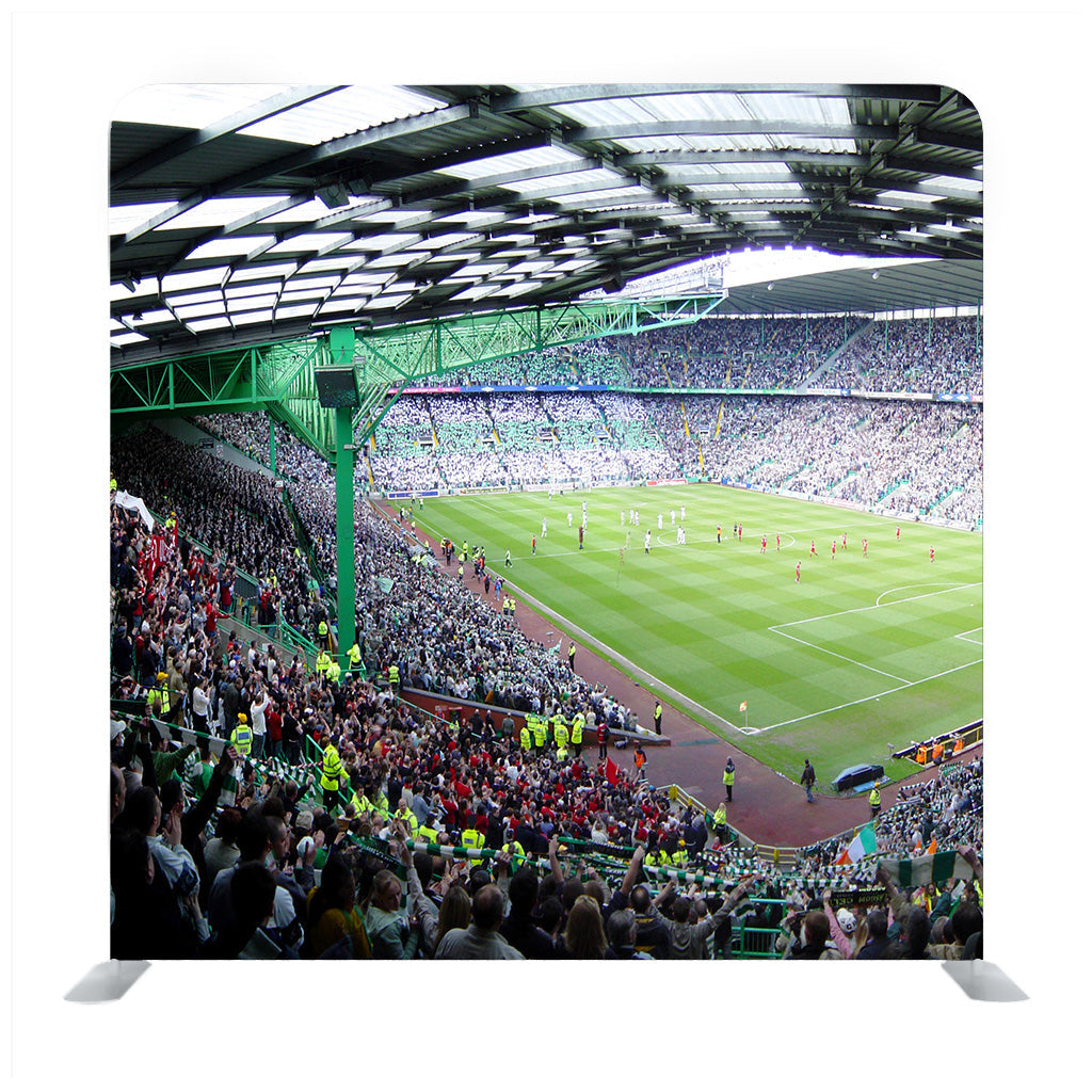 National Arena Stadium Full With Crowd Of Hooligans During a Match Between Dinamo and Steaua Bucharest Background Media Wall - Backdropsource