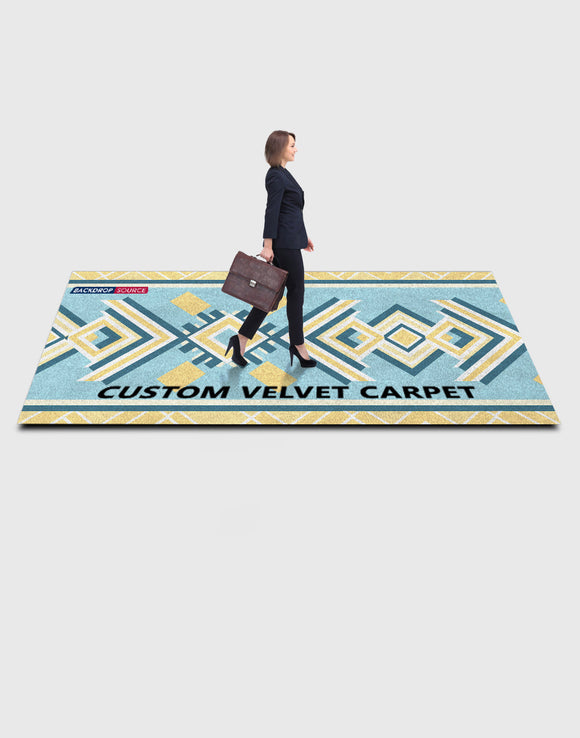 Alfombra de terciopelo personalizada