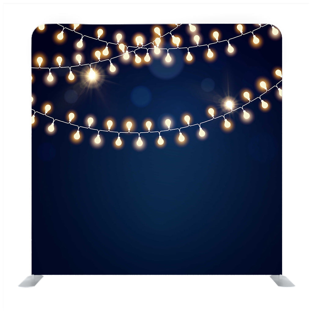 Night Sky String Lights Backdrop - Backdropsource