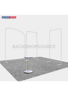 10ft Wide Premium Modular Exhibition Booth Kit with TV Display