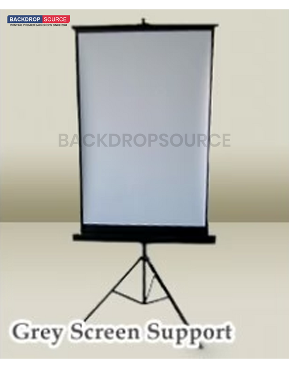 Fondo gris para pasaporte de fotografía con soporte