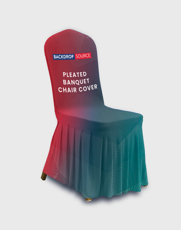 Funda plisada para silla de banquete