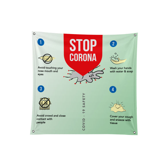 Safety & Advisory Fabric Banner - 01 - Backdropsource