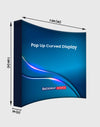 Pared multimedia curva emergente con velcro