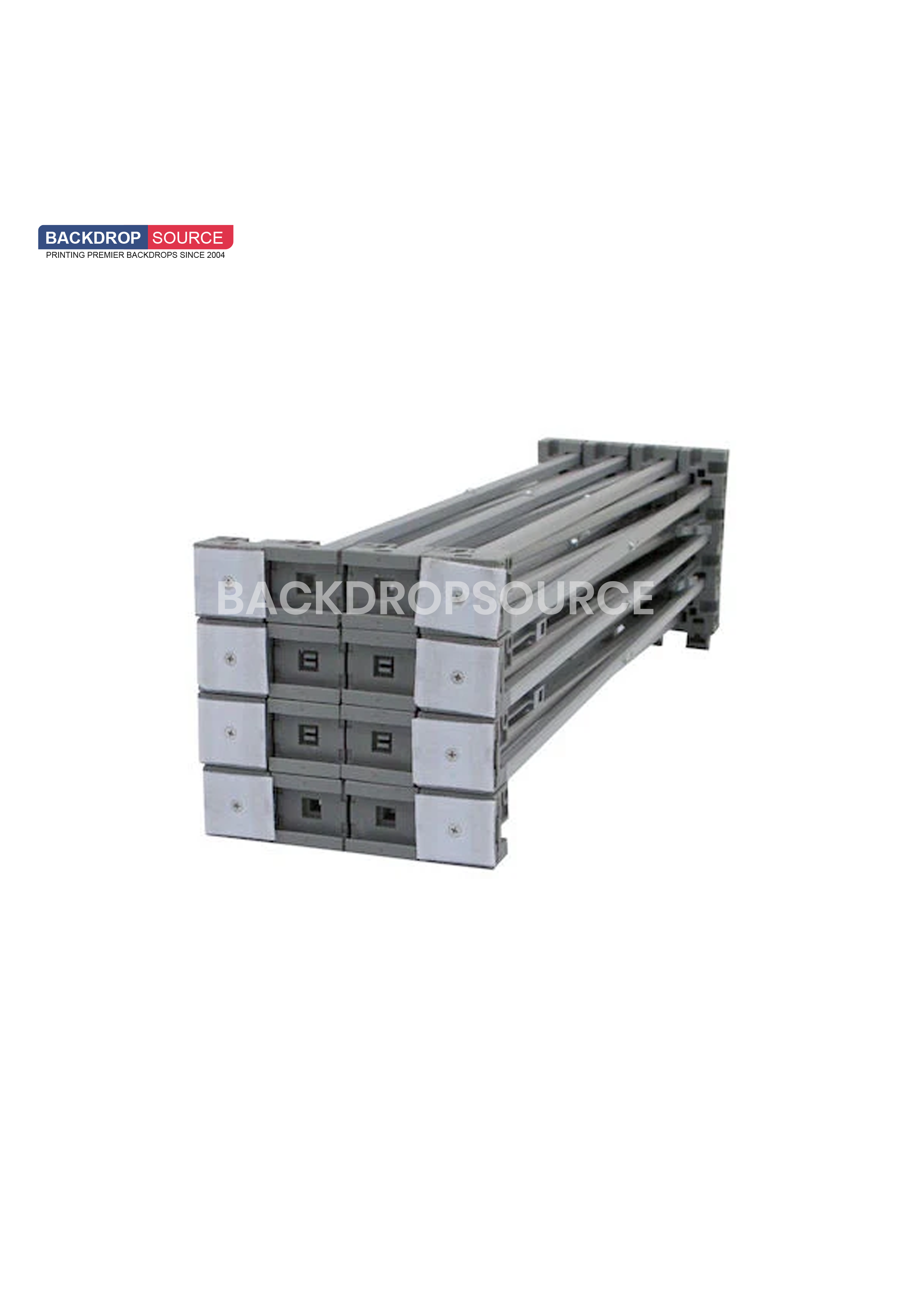 Expositor de pared portátil de tela con velcro, desplegable y recto