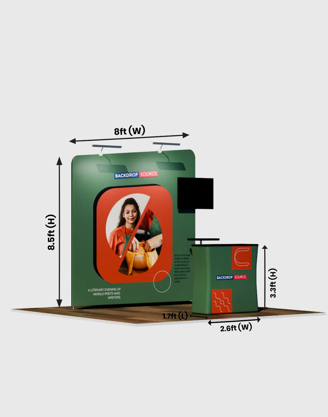 Portable Exhibit Display 10ft x 10ft - Model 9