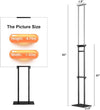 Poster Sign For Display Ajustible Pedestal Stand Up To 75"
