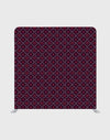Purple Pattern with Pink Tiny Heart Pattern Media wall