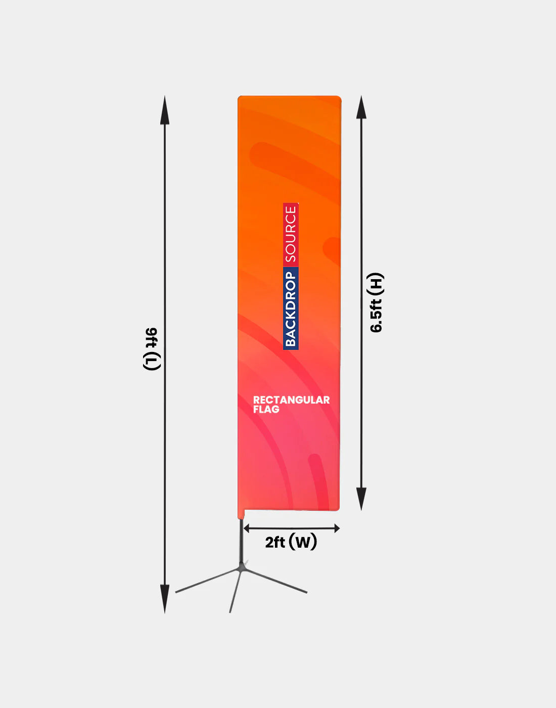Bandera rectangular