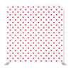 Red Heart Pattern With White Background Media wall - Backdropsource