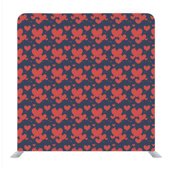 Red Hearts Wallpaper Media Wall - Backdropsource