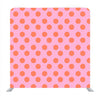 Red dot pattern with baby pink background pattern Media wall - Backdropsource