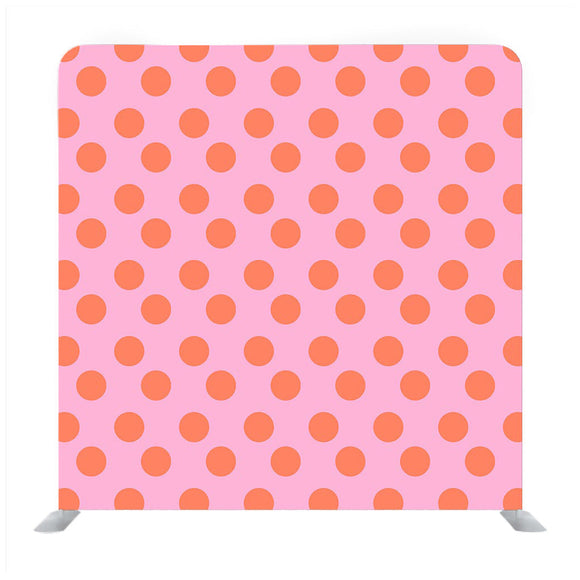 Red dot pattern with baby pink background pattern Media wall - Backdropsource