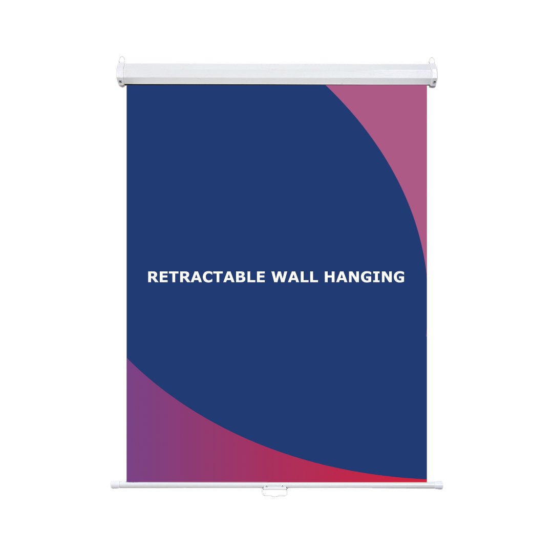 Retractable Wall Hanging Backdrop with Clamps ( Customized Options) - Backdropsource