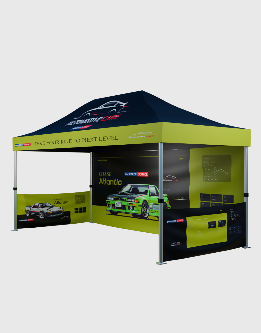 Carpa con dosel personalizada de alta resistencia (4,5 m x 3 m)