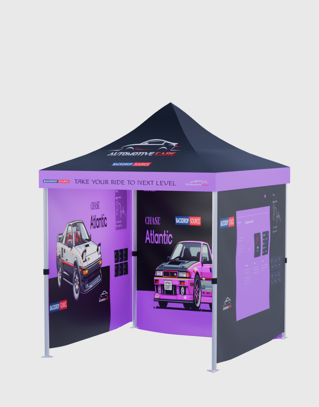 Carpa con dosel personalizada de alta resistencia (6,5 pies x 10 pies)